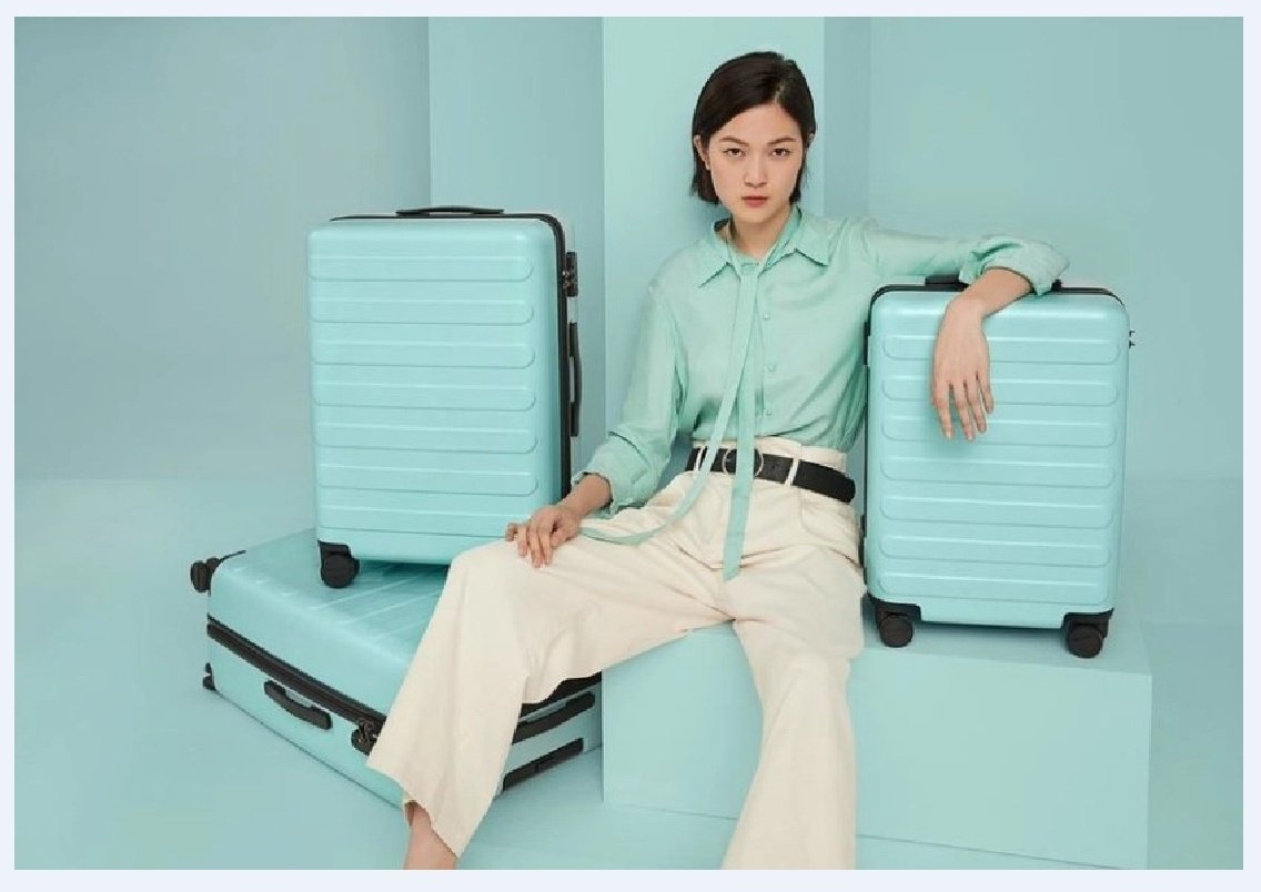 Чемодан Xiaomi Xiaomi 90FUN Business Travel Luggage 28 Mint Green поликарбонат 100 л зеленый купить,0