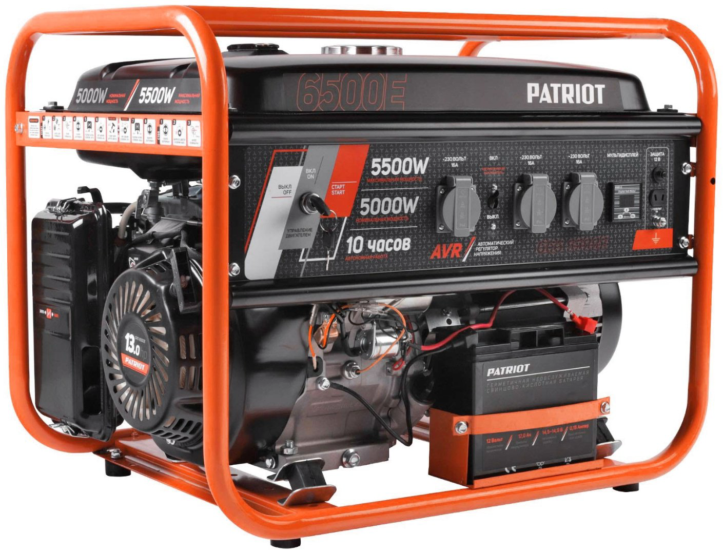 Электростанция бензиновая Patriot 5 кВт 1 (220 В), GRS 6500E купить,NaN