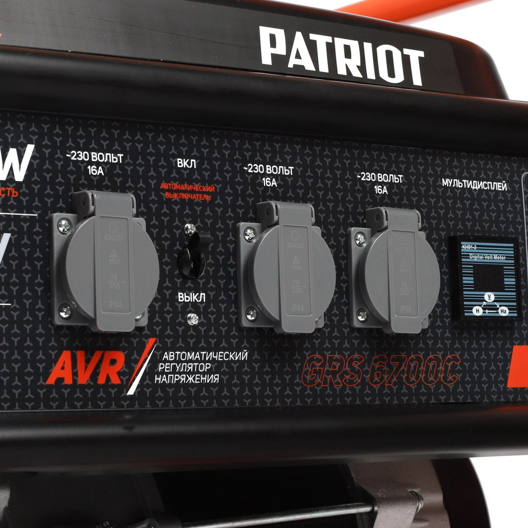 Электростанция бензиновая Patriot 5.2 кВт 1 (220 В), PATRIOT GRS 6700C купить,NaN