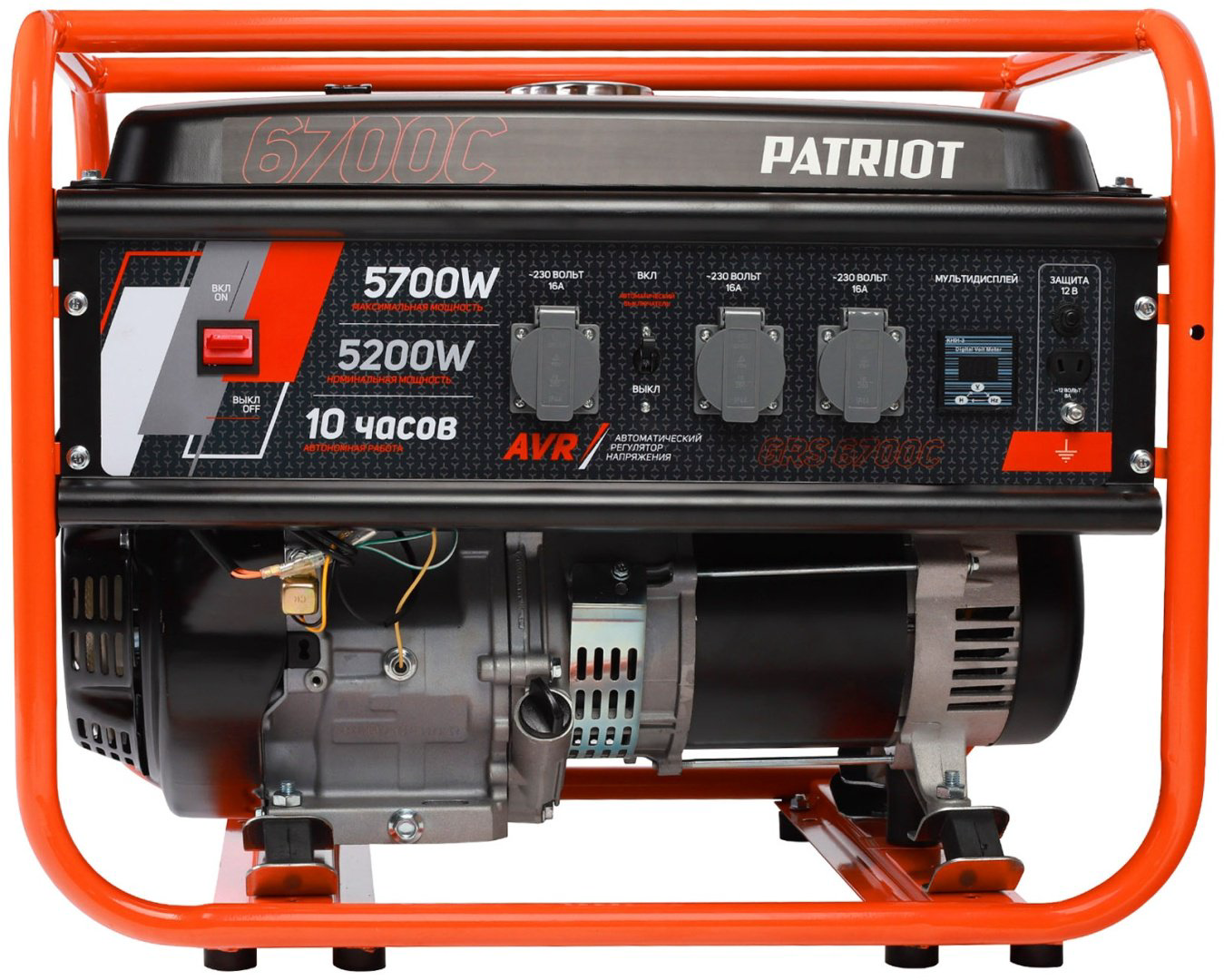 Электростанция бензиновая Patriot 5.2 кВт 1 (220 В), PATRIOT GRS 6700C купить,NaN
