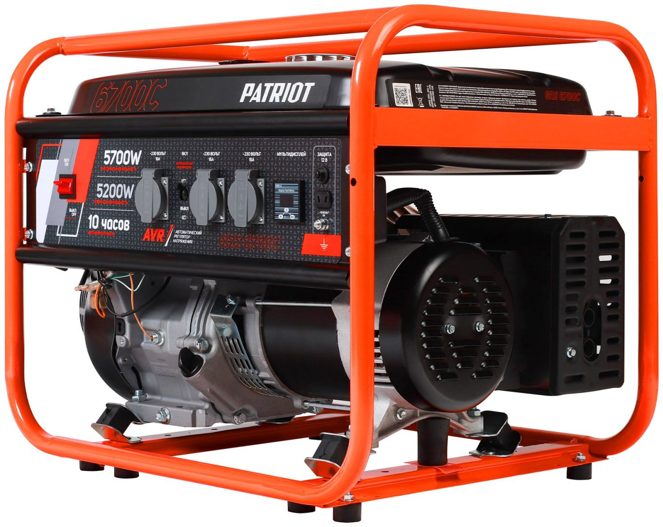 Электростанция бензиновая Patriot 5.2 кВт 1 (220 В), PATRIOT GRS 6700C купить,NaN
