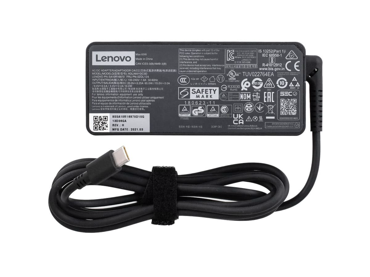 Блок питания для ноутбука Lenovo 65W USB-C 4X20M26272 купить,NaN