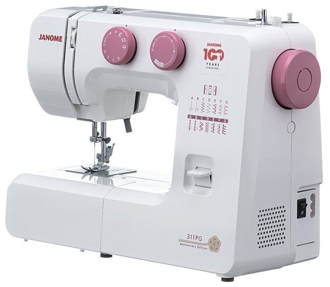 Швейная машина Janome 311PG Anniversary Edition белый, розовый купить,NaN