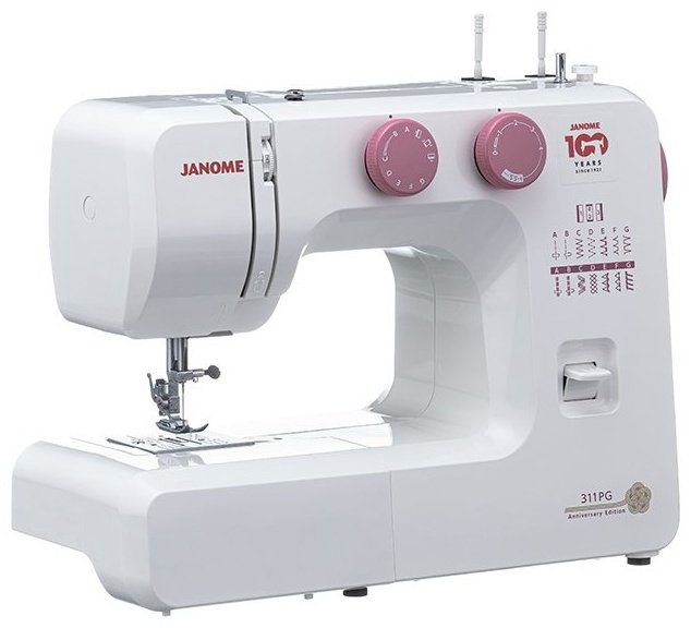 Швейная машина Janome 311PG Anniversary Edition белый, розовый купить,NaN