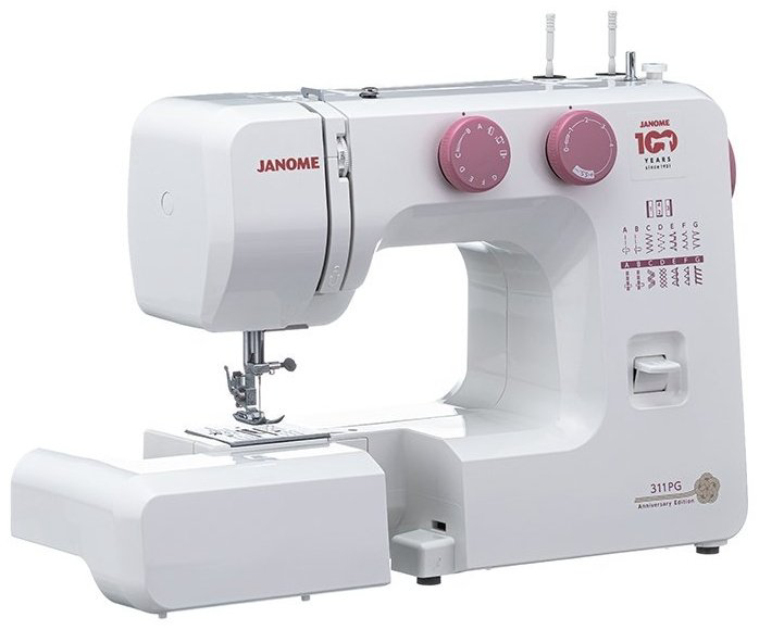 Швейная машина Janome 311PG Anniversary Edition белый, розовый купить,NaN