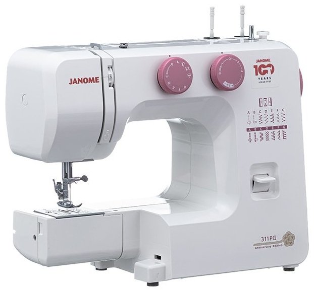 Швейная машина Janome 311PG Anniversary Edition белый, розовый - ForteMarket Швейная машина Janome 311PG Anniversary Edition белый, розовый купить,0
