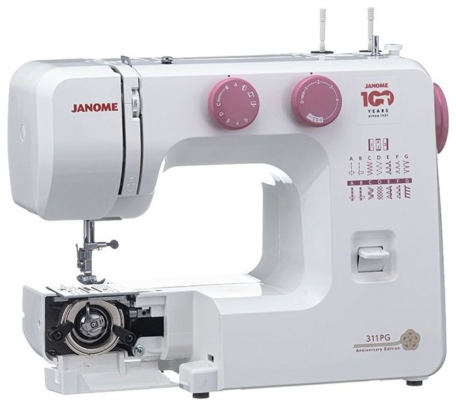Швейная машина Janome 311PG Anniversary Edition белый, розовый купить,NaN