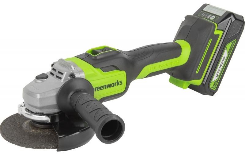 Шлифмашина угловая Greenworks GD24AG 3200207UA