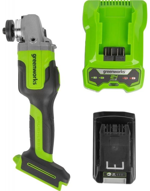Шлифмашина угловая Greenworks GD24AG 3200207UA купить,0
