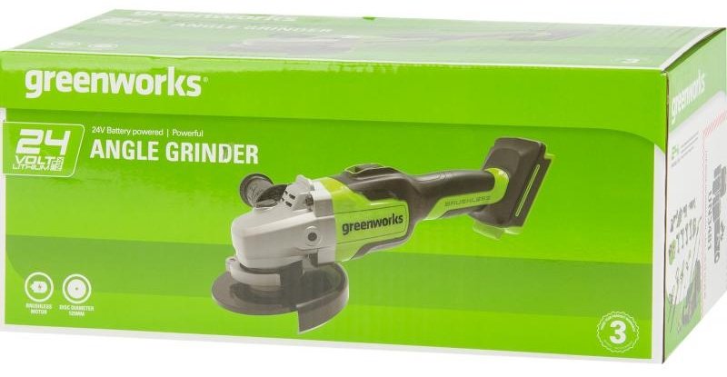 Шлифмашина угловая Greenworks GD24AG 3200207UA купить,0