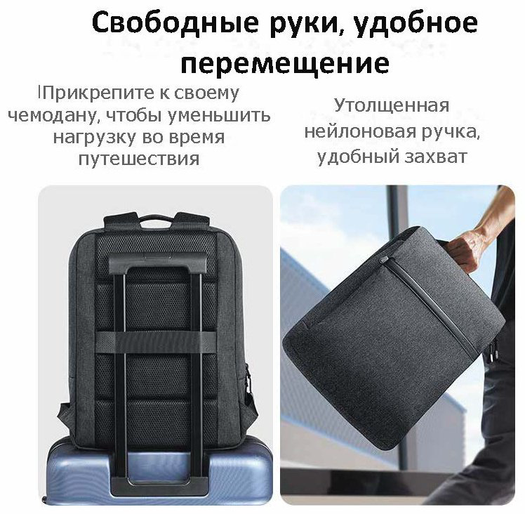Рюкзак Ugreen 90798 до 15.6" серый