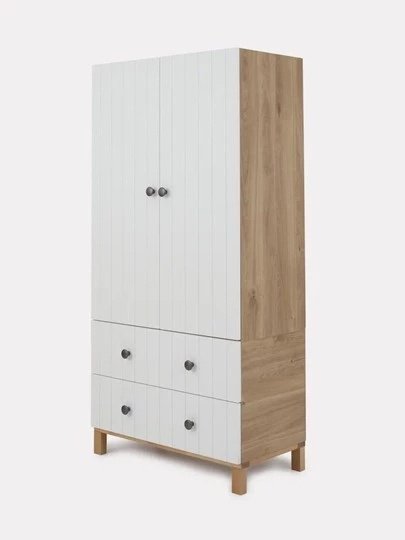 Распашной шкаф RANT Bamboo, 84x174х44 см, белый купить,NaN