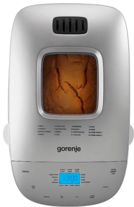 Хлебопечь Gorenje BM1600WG серебристый, белый - ForteMarket Хлебопечь Gorenje BM1600WG серебристый, белый купить,0