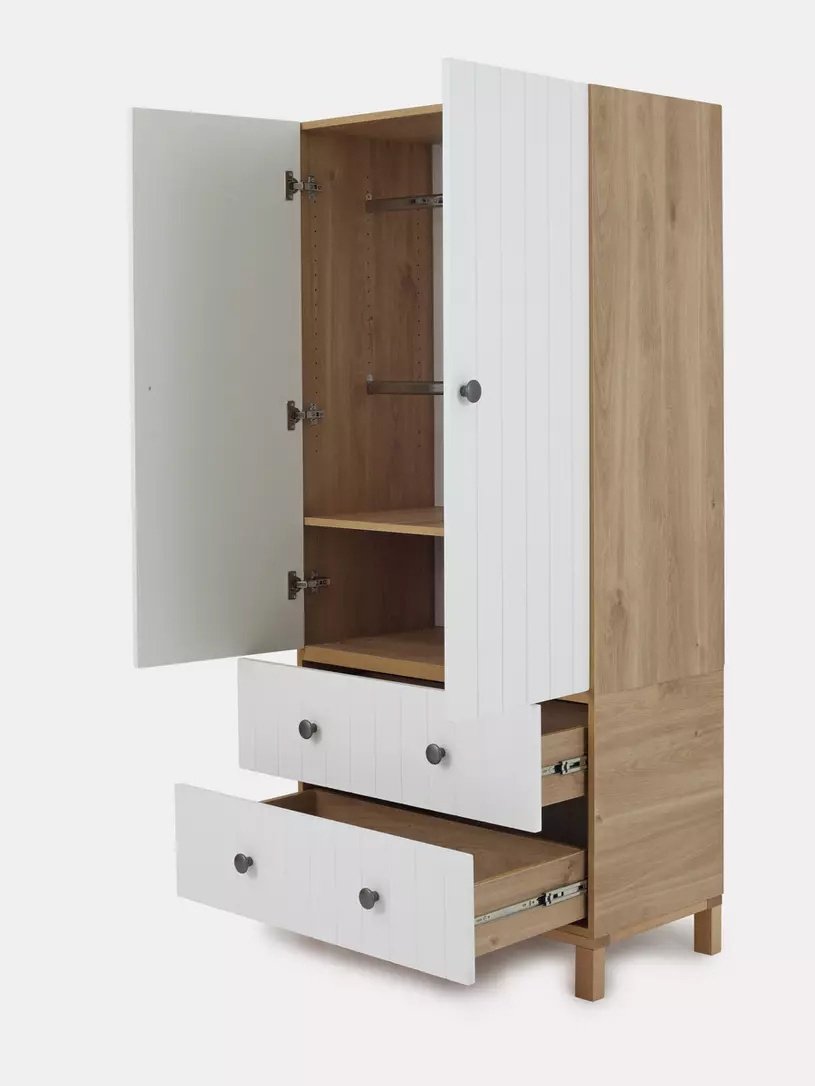 Распашной шкаф RANT Bamboo, 84x174х44 см, белый купить,NaN