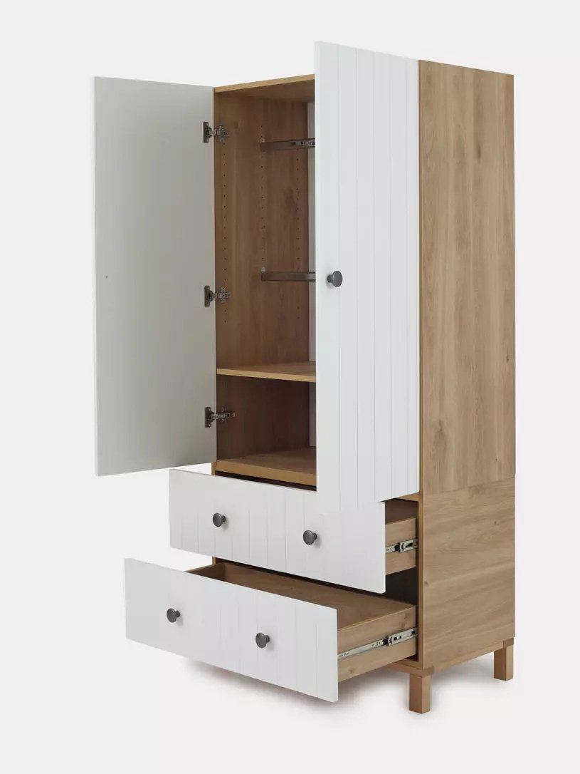 Распашной шкаф RANT Bamboo, 84x174х44 см, белый купить,NaN