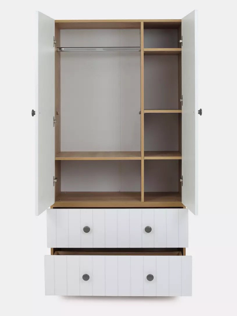 Распашной шкаф RANT Bamboo, 84x174х44 см, белый купить,NaN