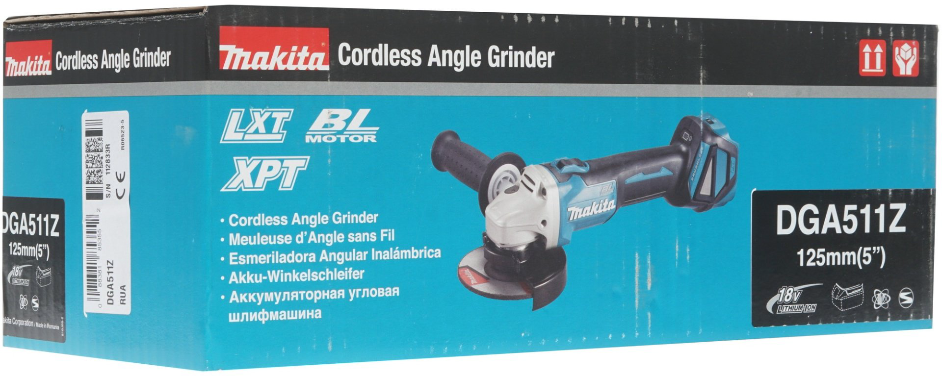 Шлифмашина угловая Makita DGA511Z - ForteMarket Шлифмашина угловая Makita DGA511Z купить,115160