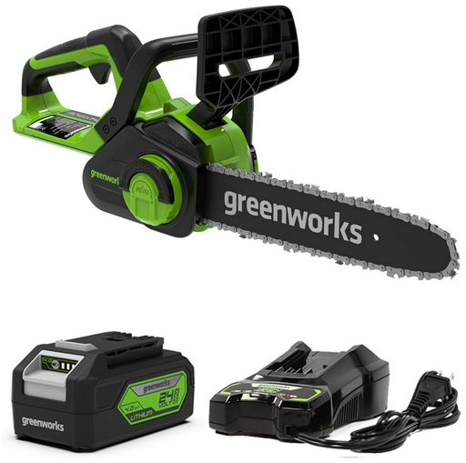 Цепная пила Greenworks аккумуляторная G40CS30IIK4 (2007807UB)