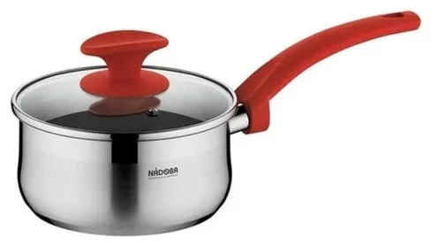 Набор посуды Nadoba Karla 727519 серо-красный 8шт