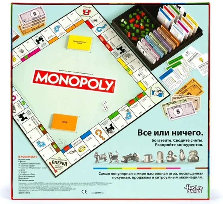 Настольная игра Hasbro H G0009 Game Монополия классическая