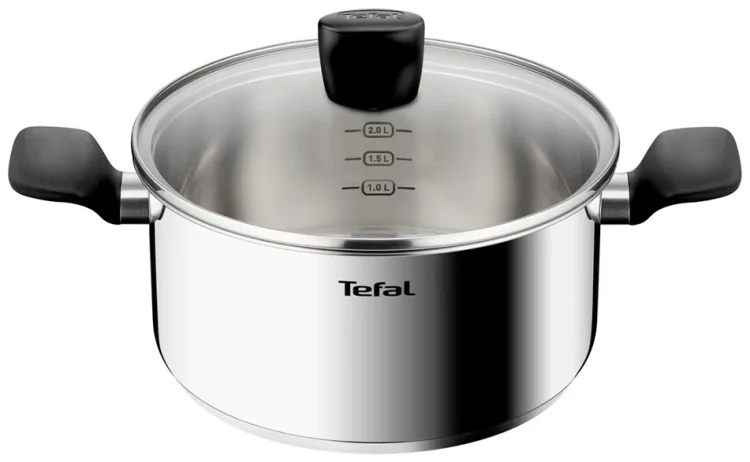 Набор посуды Tefal G764S674 Confidence серо-черный 6шт