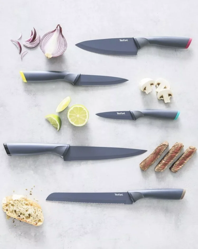 Набор ножей Tefal K122S504 Fresh Kitchen черный 5шт купить,42990