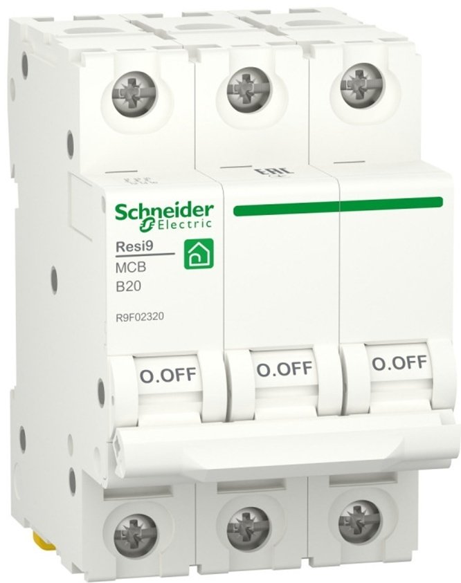 Schneider Electric автоматический выключатель R9F02320 3P 20 A, 6 кА, 400 В