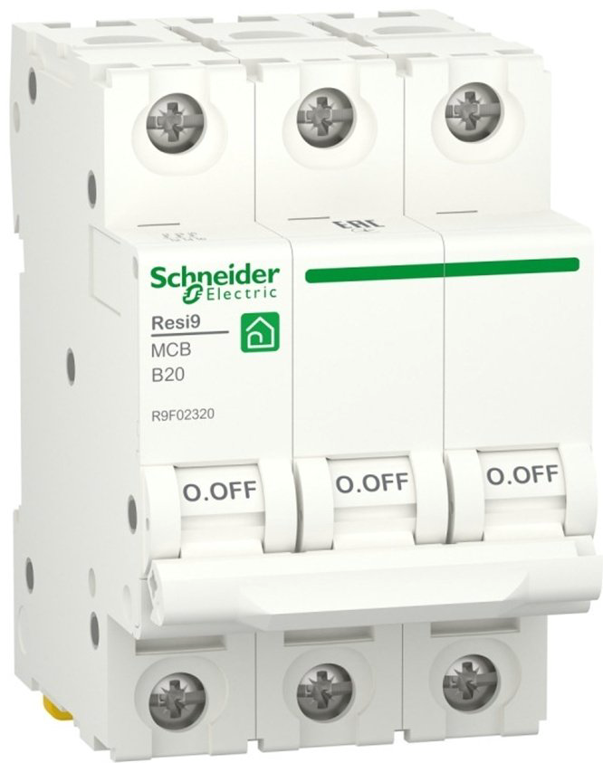 Schneider Electric автоматический выключатель R9F02320 3P 20 A, 6 кА, 400 В