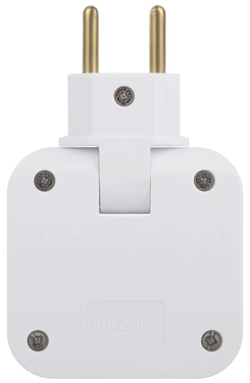Разветвитель электричества ЭРА SPF-2-FL-USB поворотный на 2 розетки + 2USB 10А белый купить,NaN