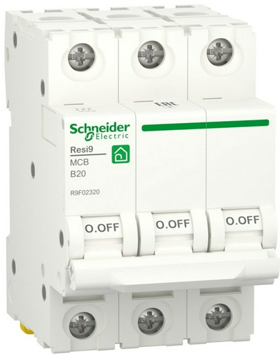 Schneider Electric автоматический выключатель R9F02320 3P 20 A, 6 кА, 400 В
