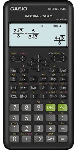 Калькулятор научный CASIO FX-350ESPLUS-2WETD, 12-разрядный, черный