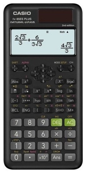 CASIO FX-85ESPLUS-2-WETD, 12-разрядный, черный