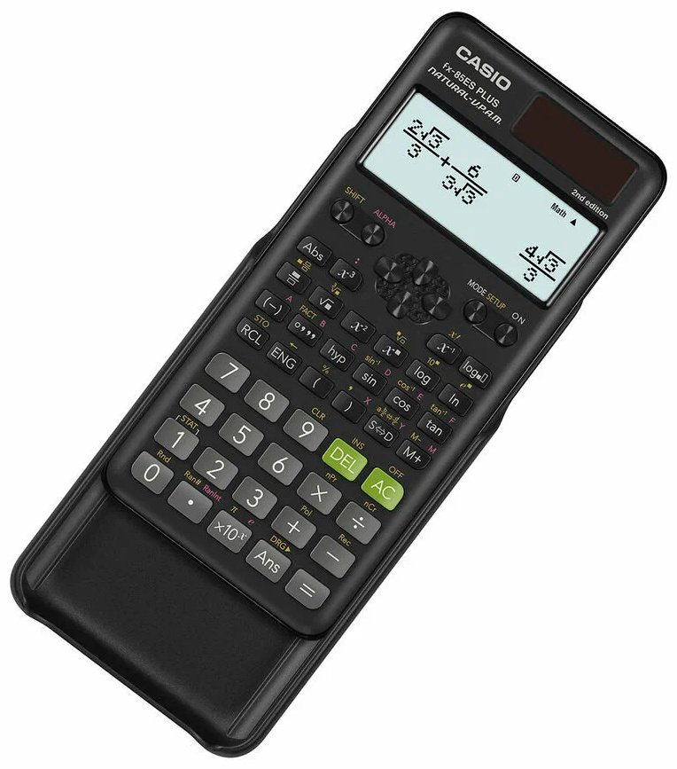 CASIO FX-85ESPLUS-2-WETD, 12-разрядный, черный