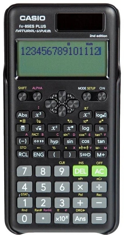 CASIO FX-85ESPLUS-2-WETD, 12-разрядный, черный - ForteMarket CASIO FX-85ESPLUS-2-WETD, 12-разрядный, черный купить,0