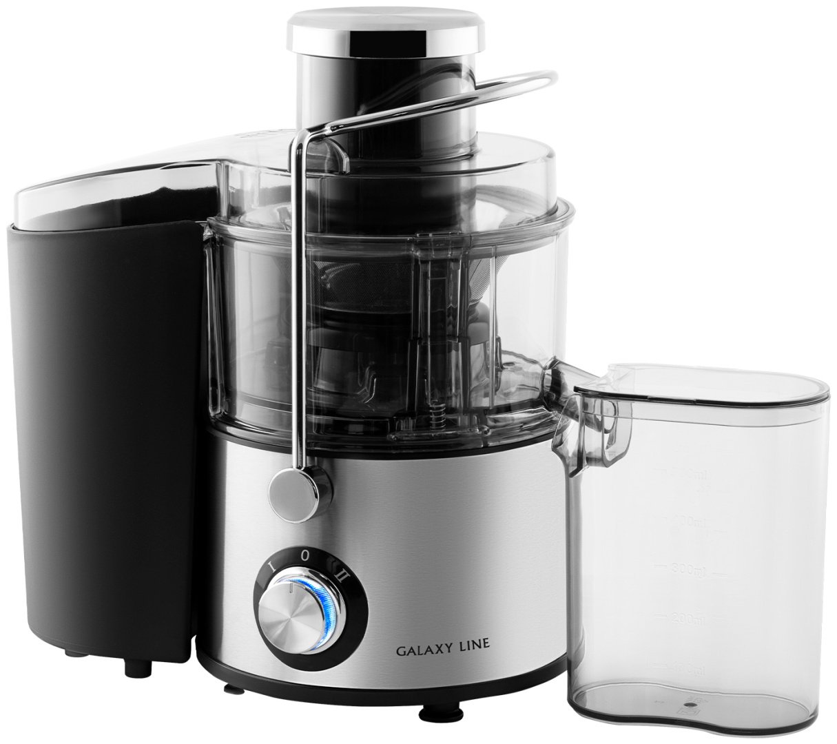 Соковыжималка GALAXY LINE GL 0810 серебристый, черный - ForteMarket Соковыжималка GALAXY LINE GL 0810 серебристый, черный купить,0