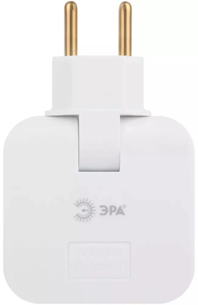 Разветвитель электричества поворотный ЭРА SPF-2-FL-USBC 2USB A+C 10А белый