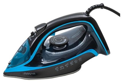 Утюг Manya I-M2604 черный, синий