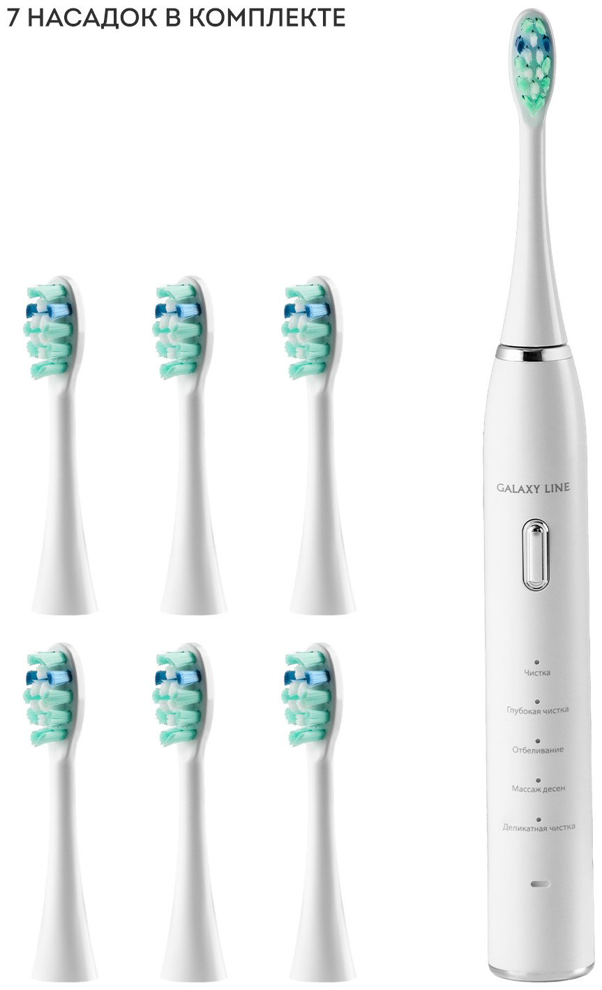 Электрическая щетка GALAXY LINE звуковая GL4983 щетина мягкая жесткость купить,NaN