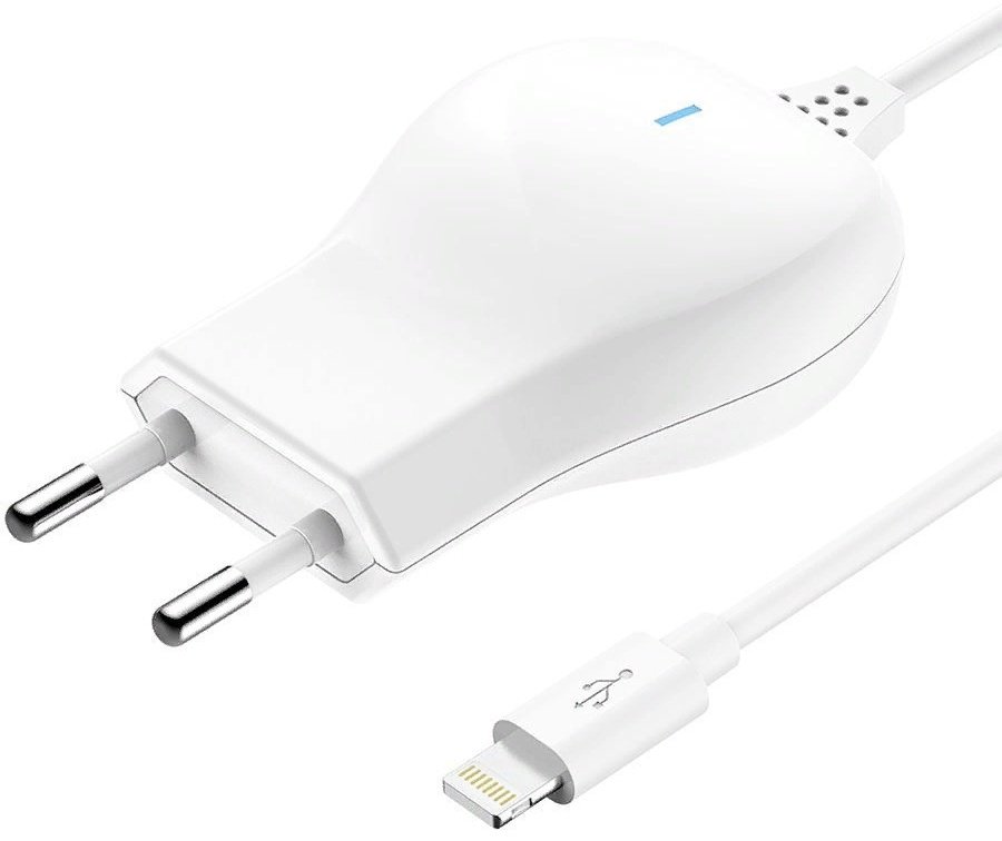 Зарядное устройство OLMIO Lightning 2.1А белый