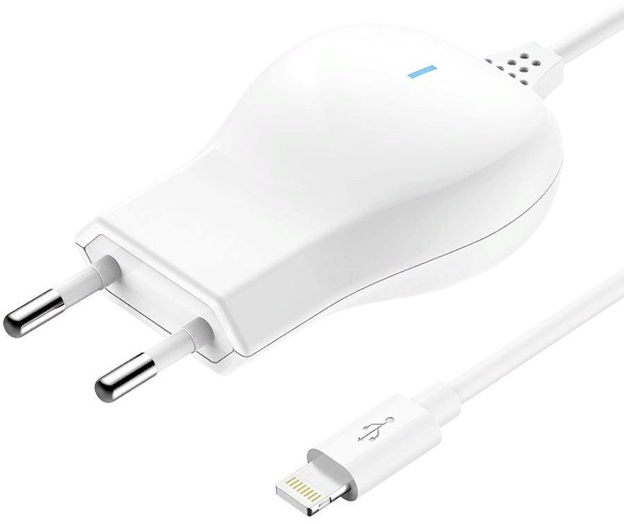 Зарядное устройство OLMIO Lightning 2.1А белый