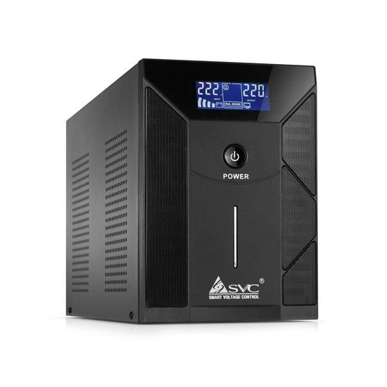 ИБП SVC V-2000-F-LCD черный купить,NaN