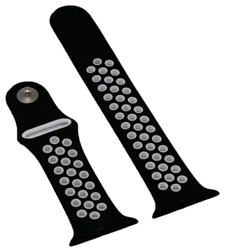 Ремешок Apple A-Case Sport Band черно-белый купить,NaN