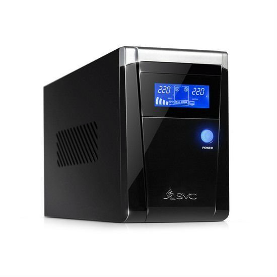 ИБП SVC V-1500-F-LCD черный купить,NaN