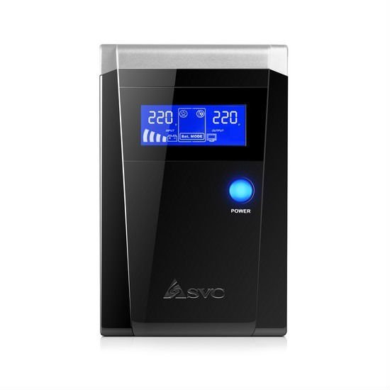 ИБП SVC V-1500-F-LCD черный