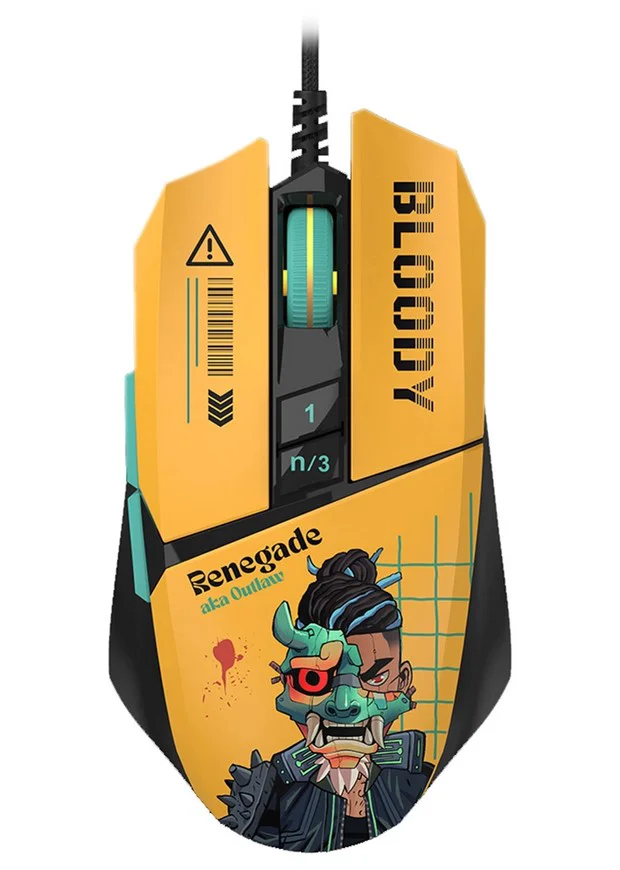Мышь A4Tech Bloody W63 Max Renegade Yellow Sunset купить,12490