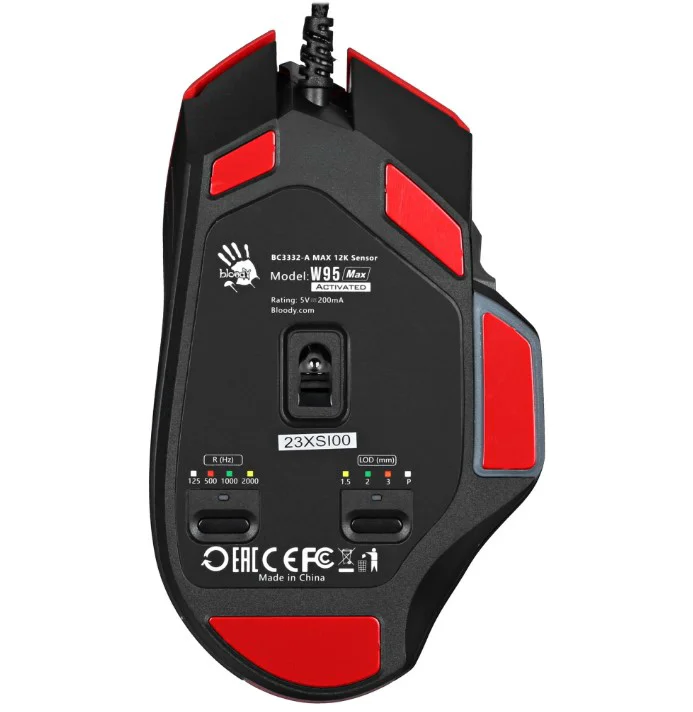 Мышь A4Tech Bloody W95 Max Sports Red