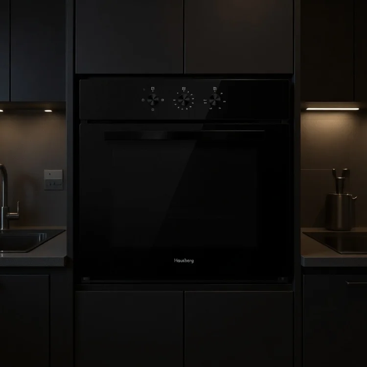 Электрический духовой шкаф Hausberg HBO-6503FBL KZ черный купить,NaN