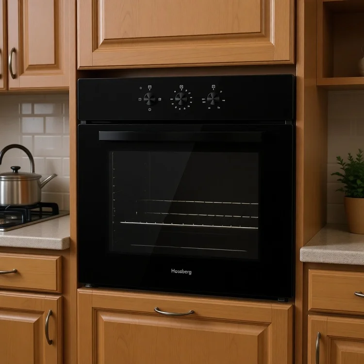 Электрический духовой шкаф Hausberg HBO-6503FBL KZ черный купить,NaN