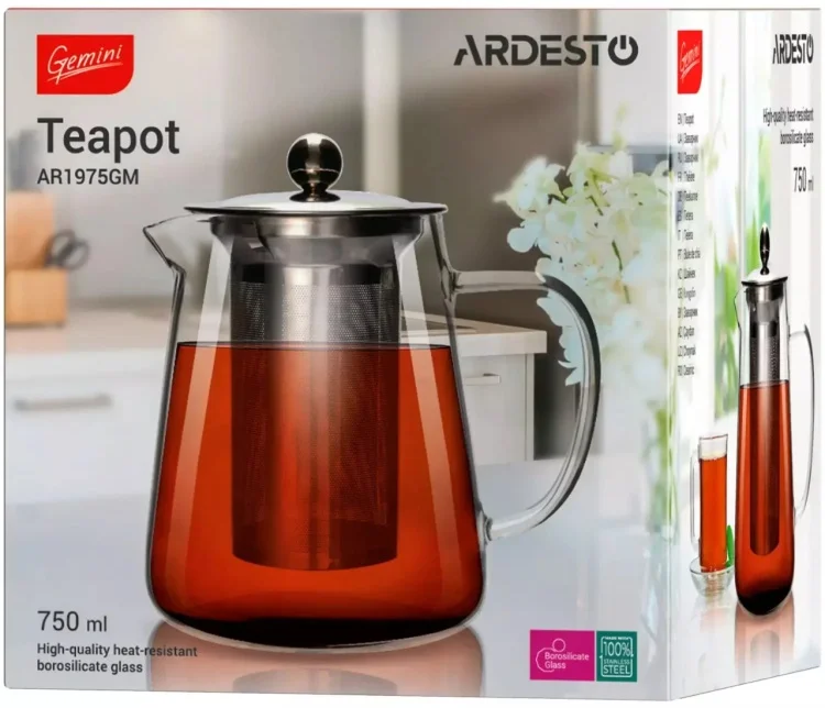 Заварочный чайник Ardesto Milano AR1975GM 750мл