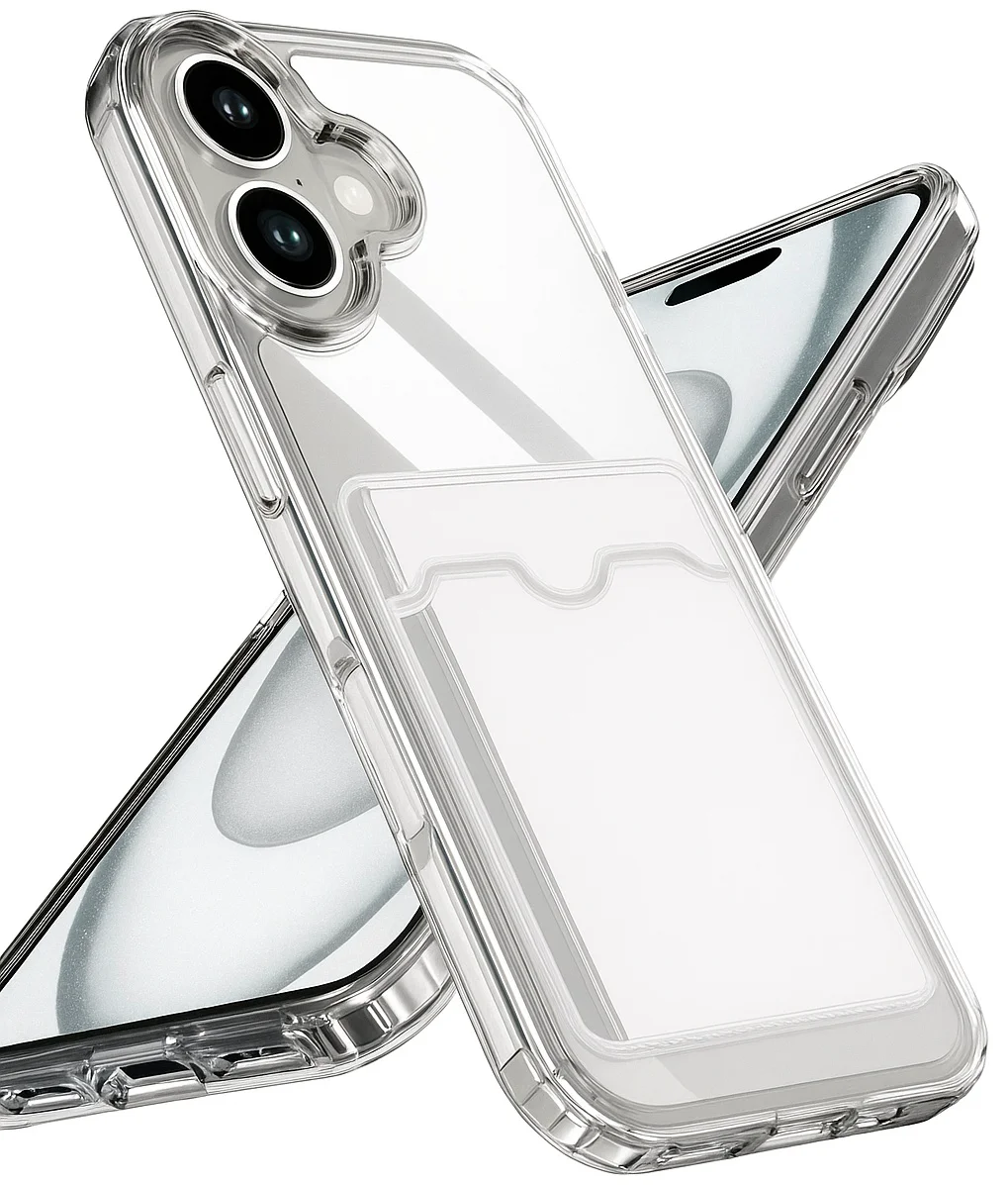 Чехол для телефона ARAY+ Iphone Air с визитницей прозрачный 